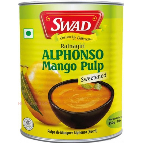 Obrázok pre Swad Alphonso Mango pyré sladené (850g)