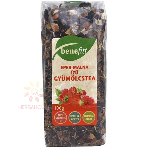 Obrázok pre Benefitt Ovocný sypaný čaj s jahodovo-malinovou príchuťou (100g)