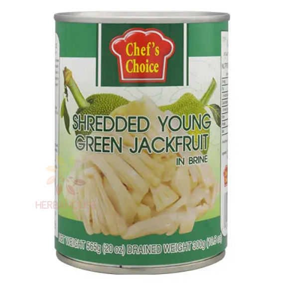Obrázok pre Chef's Choice Mladý zelený Jackfruit v slanom náleve - krájaný (565g)
