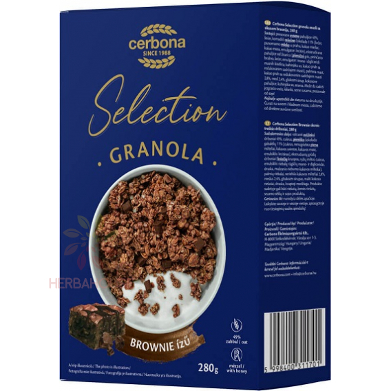 Obrázok pre Cerbona Selection Granola müsli s príchuťou Brownie (200g)