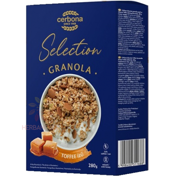 Obrázok pre Cerbona Selection Granola müsli s príchuťou Toffee (200g)