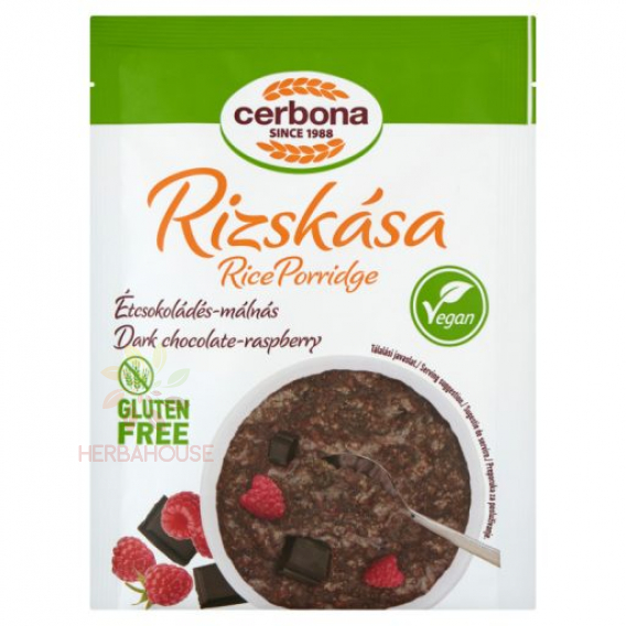 Obrázok pre Cerbona Vegan Bezlepková Ryžová kaša čokoláda malina (45g)