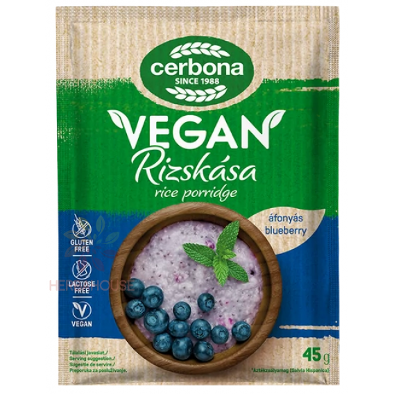 Obrázok pre Cerbona Vegan Bezlepková Ryžová kaša čučoriedky (45g)