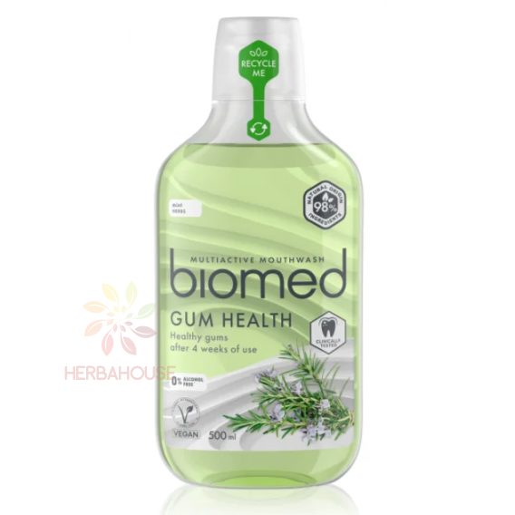 Obrázok pre Biomed Gum Health prírodná ústna voda s multiminerálnym aktívnym komplexom (500ml)