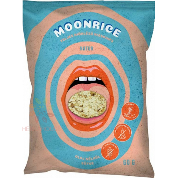 Obrázok pre Moonrice Bezlepkový ryžový chips Natur (60g)