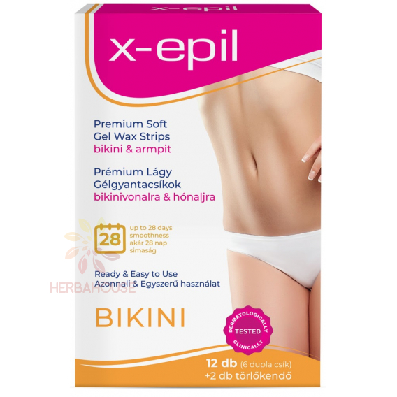 Obrázok pre X-Epil Premium Soft Depilačné pásiky so studeným voskom na depiláciu podpazušia a bikín (12ks)