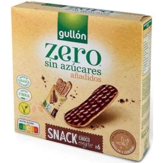 Obrázok pre Gullón Snack Zero Polomáčané čokoládové plátky bez pridaného cukru (150g)