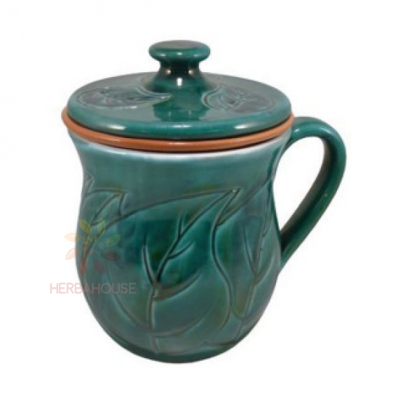 Obrázok pre Keramický hrnček so sitkom a vrchnákom (1ks)