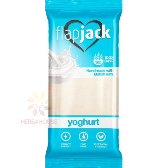 Obrázok pre FlapJack Ovsená tyčinka s jogurtovou príchuťou v bielej poleve (100g)