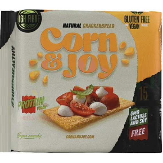 Obrázok pre Corn & Joy Bezlepkový Extrudovaný kukuričný chlieb s rastlinnými bielkovinami (80g)
