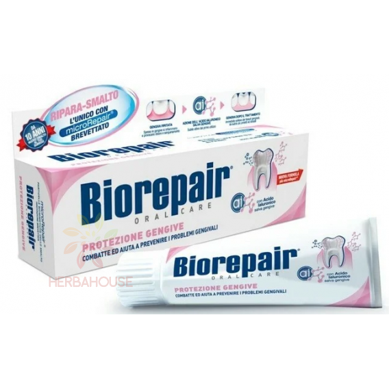 Obrázok pre BioRepair Gum Protection upokojujúca zubná pasta podporujúci regeneráciu podráždených ďasien (75ml)
