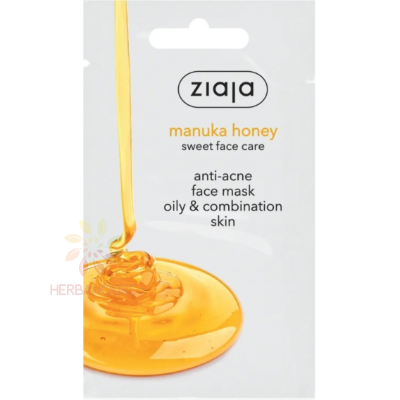 Obrázok pre Ziaja Manukovo-medová pleťová maska proti akné na mastnú a zmiešanú pleť (7ml)