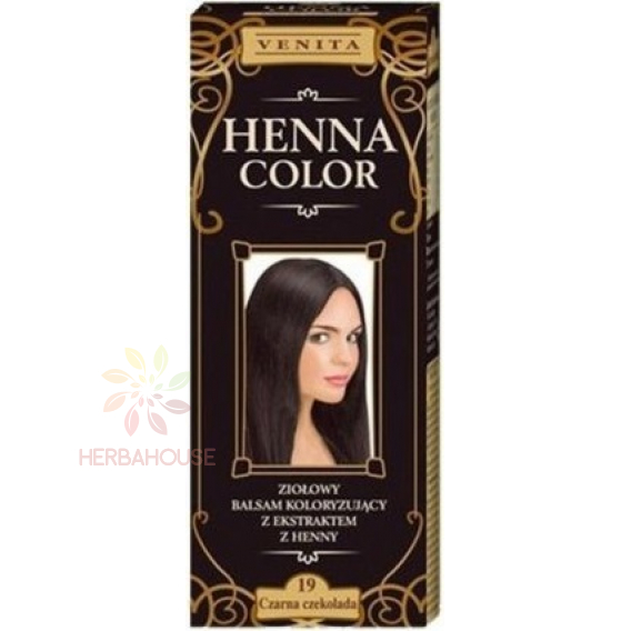 Obrázok pre Venita Henna Color prírodná farba na vlasy 19 - čierna čokoláda (75ml)
