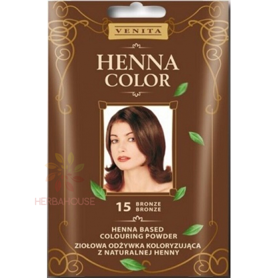 Obrázok pre Venita Henna Color prírodný prášok na farbenie vlasov 15 - bronz (25g)