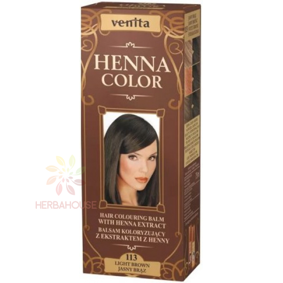 Obrázok pre Venita Henna Color prírodná farba na vlasy 113 - svetlo hnedá (75ml)