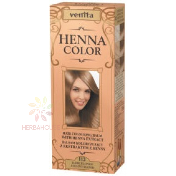 Obrázok pre Venita Henna Color prírodná farba na vlasy 112 - tmavá blond (75ml)
