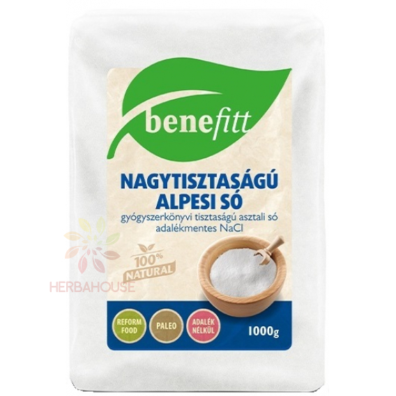 Obrázok pre Benefitt Alpská soľ jemná (1000g)