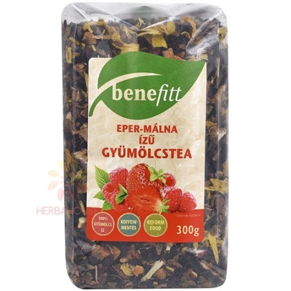 Obrázok pre Benefitt Ovocný sypaný čaj s jahodovou a malinovou príchuťou (300g)
