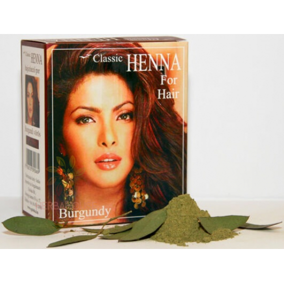 Obrázok pre Classic Henna farba na vlasy v prášku - bordová (100g)