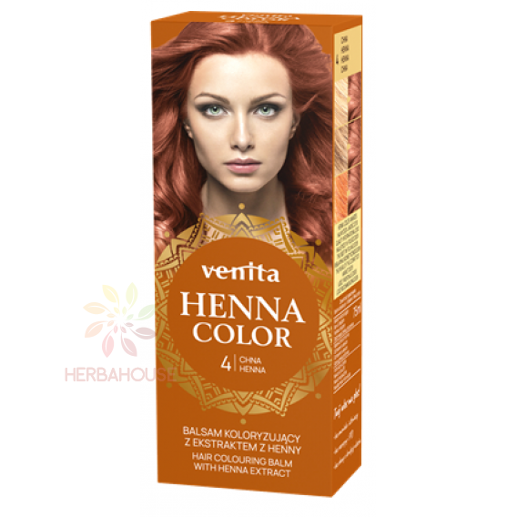 Obrázok pre Venita Henna Color prírodná farba na vlasy 4 - ryšavá (75ml)