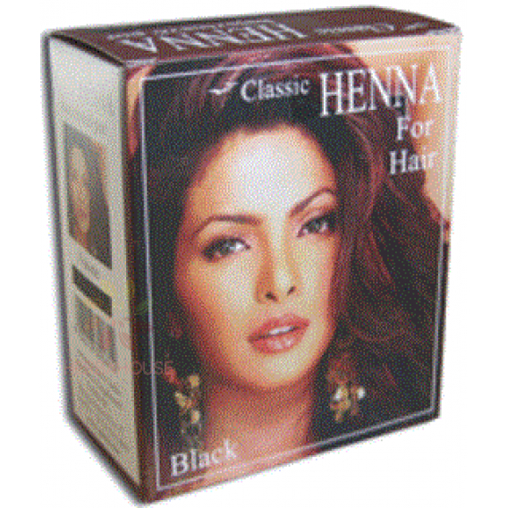 Obrázok pre Classic Henna farba na vlasy v prášku - čierna (100g)