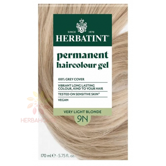 Obrázok pre Herbatint Prírodná permanentná farba na vlasy 9N - medová blond (170ml)