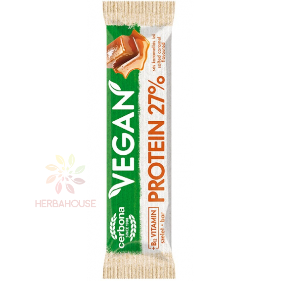 Obrázok pre Cerbona Vegán Proteínová tyčinka príchuť slaný karamel (40g) 