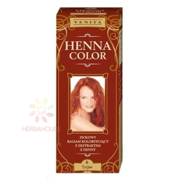 Obrázok pre Venita Henna Color prírodná farba na vlasy 6 - tizianová červená (75ml)