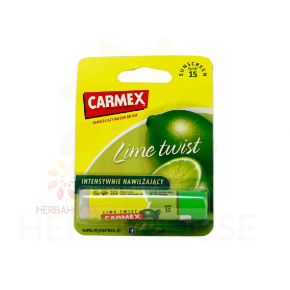 Obrázok pre Carmex Lime Twist hydratačný balzam na pery SPF 15 (4g) 