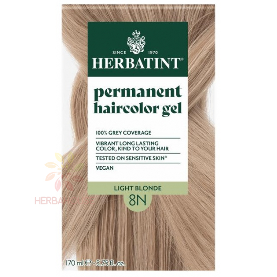 Obrázok pre Herbatint Prírodná permanentná farba na vlasy 8N - svetlá blond (170ml)