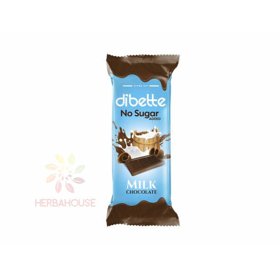 Obrázok pre Dibette Mliečna čokoláda so sladidlom (20g)