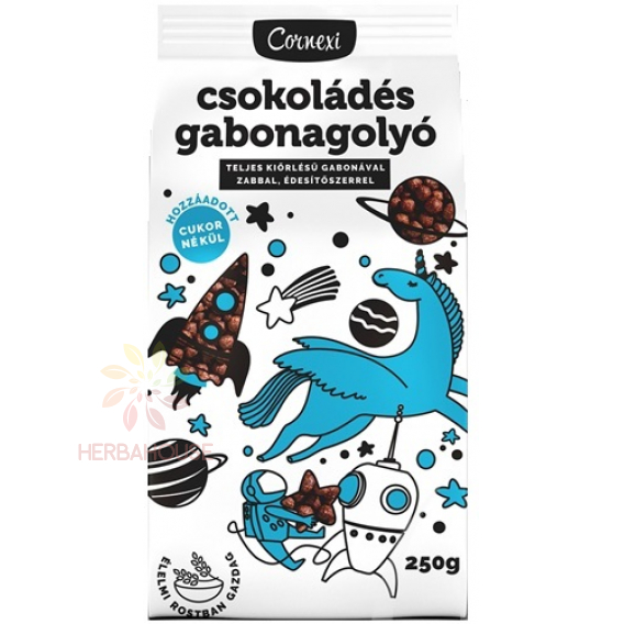 Obrázok pre Cornexi Celozrnné cereálne guličky kakaové so sladidlom (250g)
