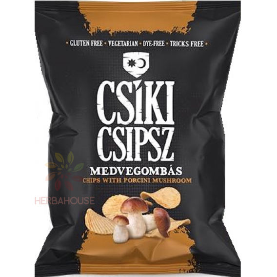 Obrázok pre Csíki Chips Bezlepkové zemiakové chipsy ochutené hríbom smrekovým (50g)