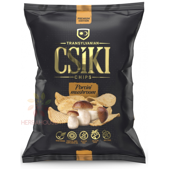Obrázok pre Csíki Chips Bezlepkové zemiakové chipsy ochutené hríbom smrekovým (60g)