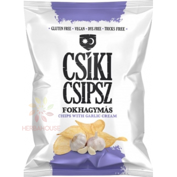 Obrázok pre Csíki Chips Bezlepkové zemiakové chipsy cesnakové (50g)