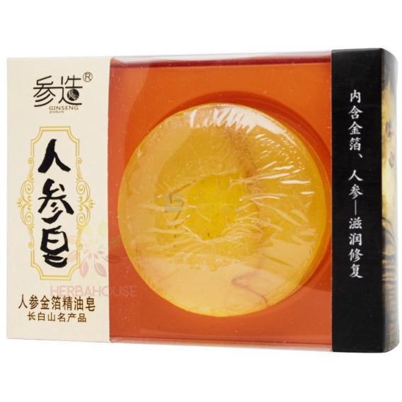 Obrázok pre Sun Moon Ženšenové mydlo so zlatom a esenciálnymi olejmi (100g)