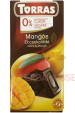 Obrázok pre Torras Bezlepková horká čokoláda s mangom bez pridaného cukru (75g)