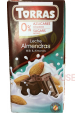 Obrázok pre Torras Bezlepková mliečna čokoláda s mandľami bez pridaného cukru (75g)